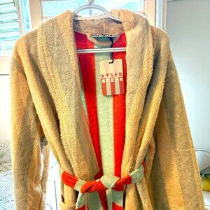 Dusen Dusen Women's Large Striped Robe